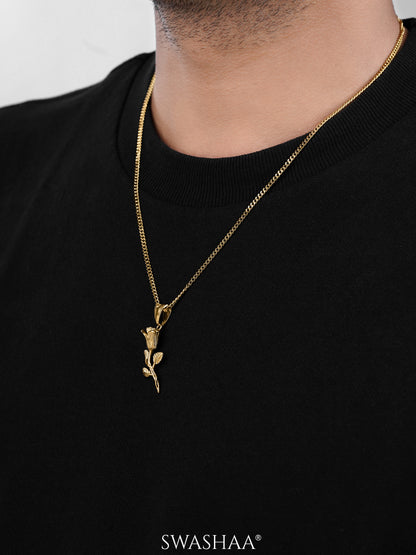 Tavien Rose Men's Chain Pendant