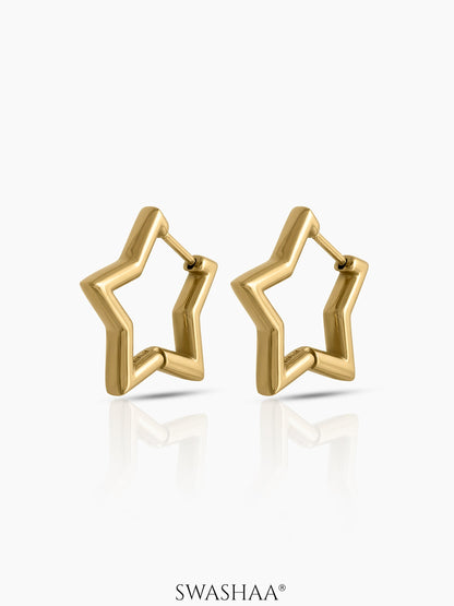 Tavina Star Women's Hoop Earrings