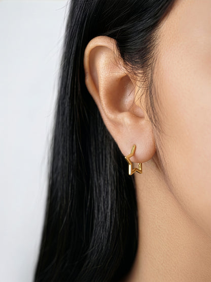 Tavina Star Women's Hoop Earrings
