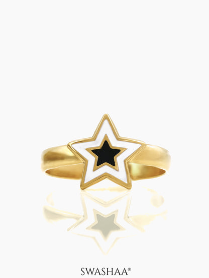Telca Star 18K Gold Plated Ring
