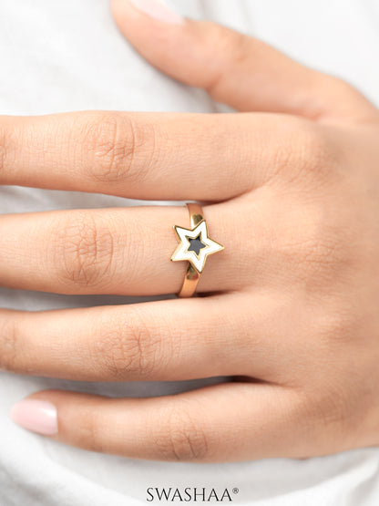 Telca Star 18K Gold Plated Ring