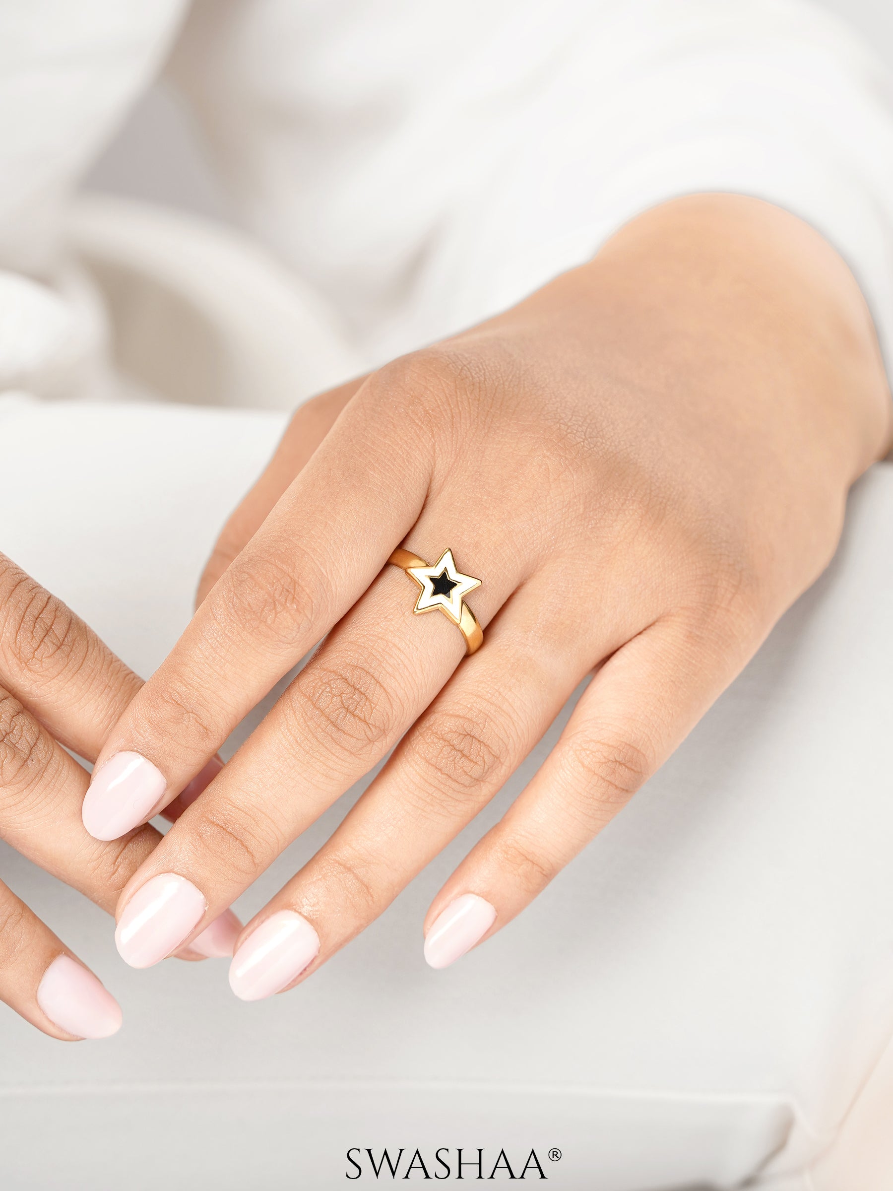 Telca Star 18K Gold Plated Ring