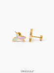 Tim Tum Bird 18K Gold Plated Kid's Earrings Gold