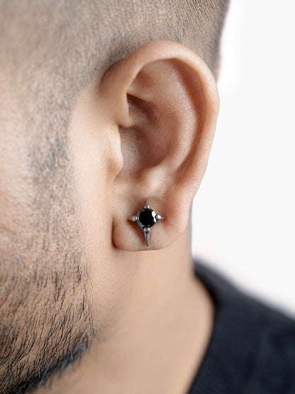 Timoty Silver Men's Earrings