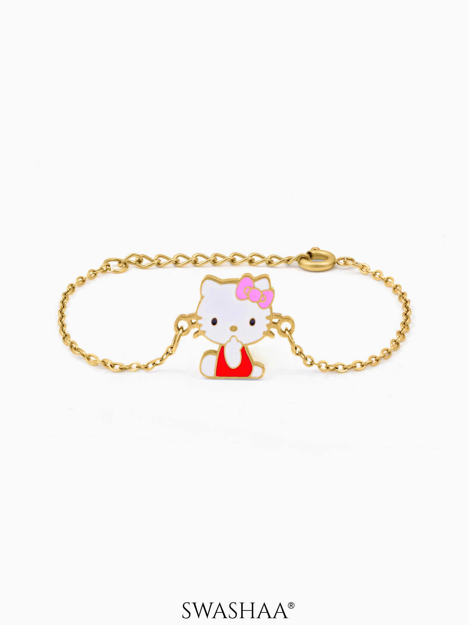 Tino Kitty 18K Gold Plated Kid's Bracelet