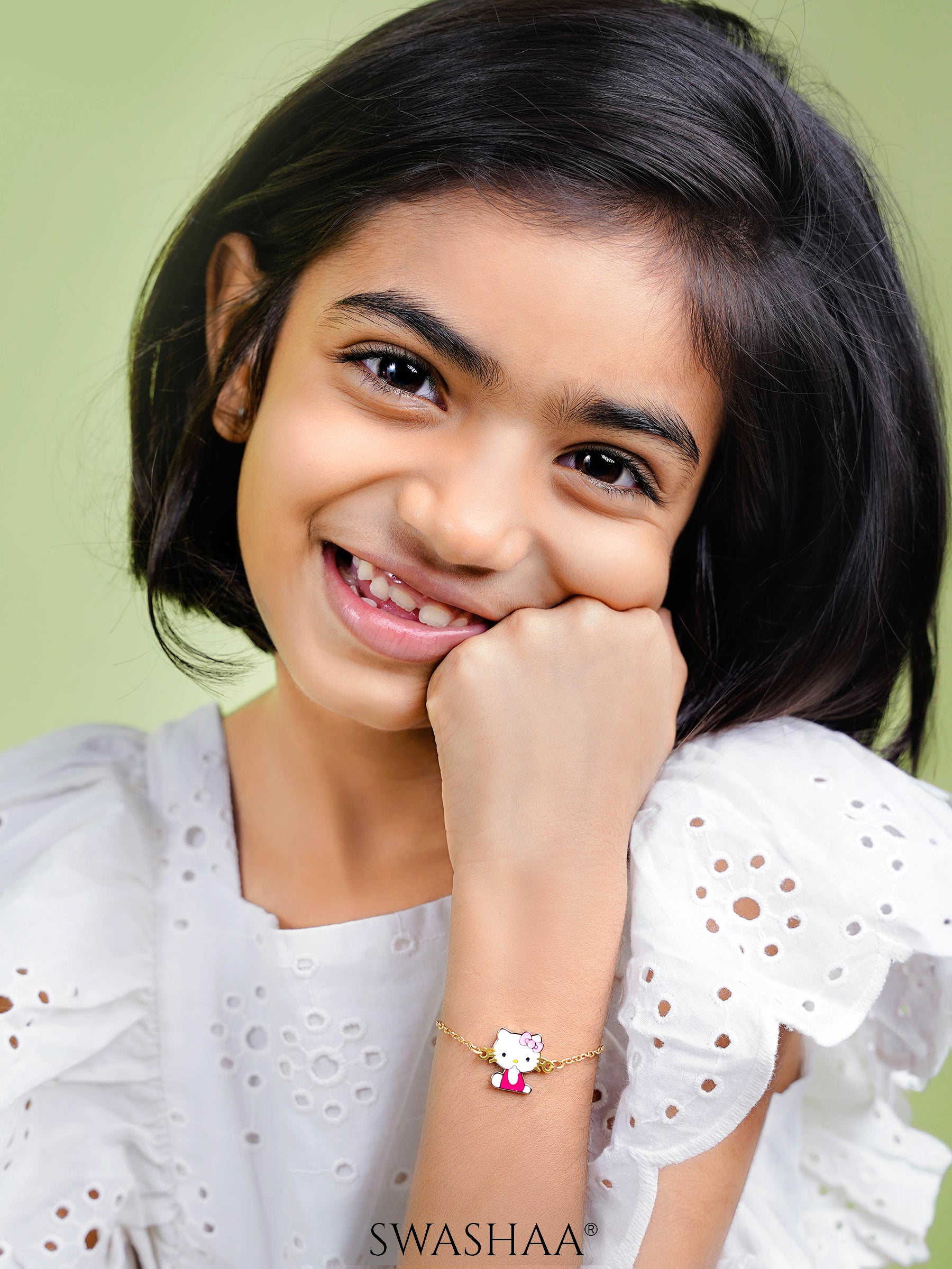 Tino Kitty 18K Gold Plated Kid's Bracelet