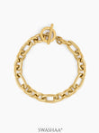 Toggle Chain Men's Bracelet 18K Gold Plated