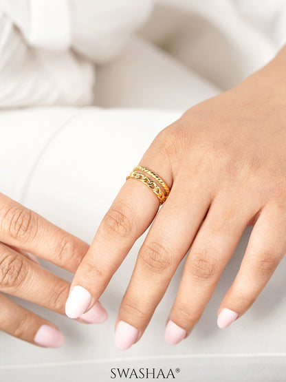 Tonia 18K Gold Plated Ring