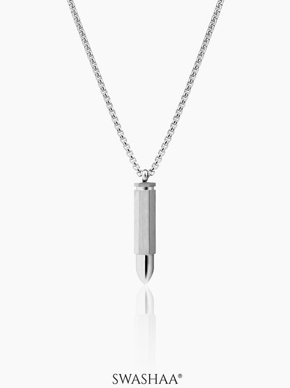 Tork Bullet Men's Chain Pendant Silver