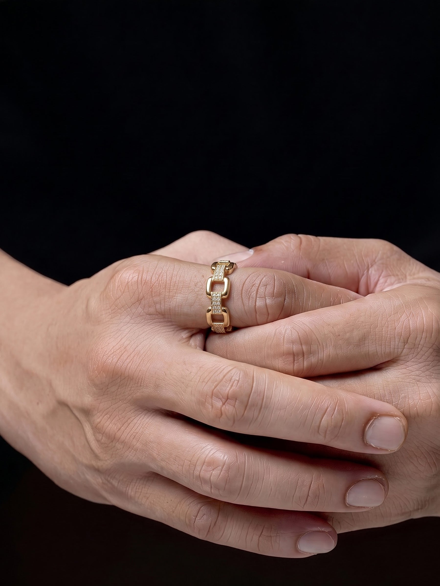Torven Link 18K Gold Plated Men's Rings