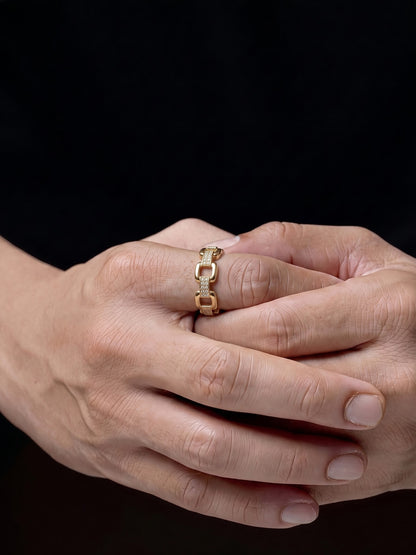 Torven Link 18K Gold Plated Men's Rings