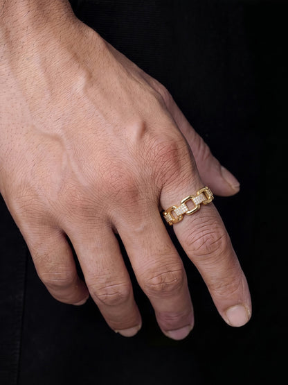 Torven Link 18K Gold Plated Men's Rings