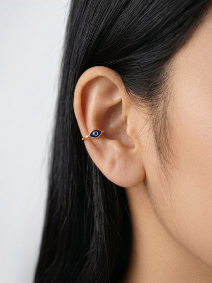 Tressa Evil Eye 18K Gold Plated Ear Cuffs