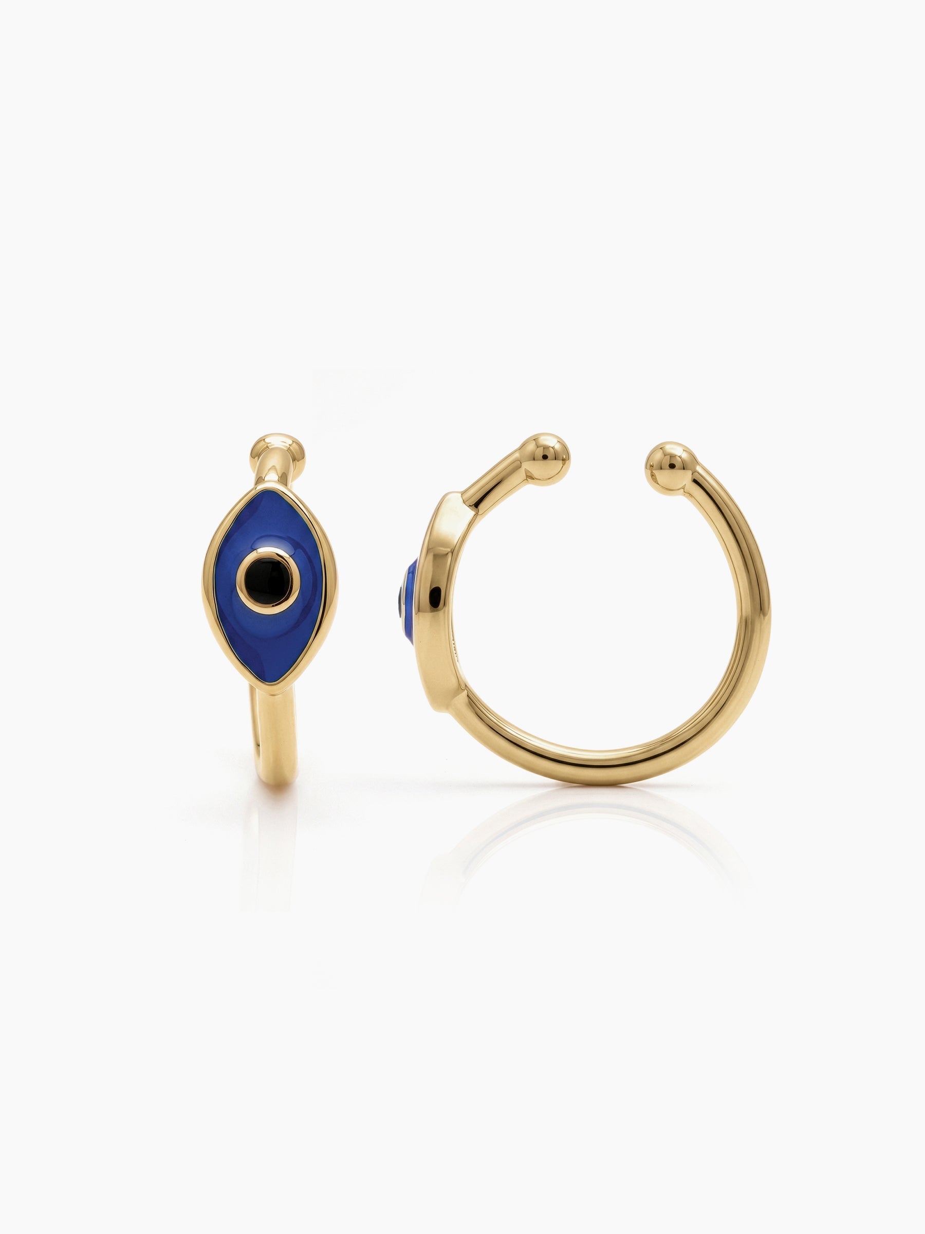 Tressa Evil Eye 18K Gold Plated Ear Cuffs Gold
