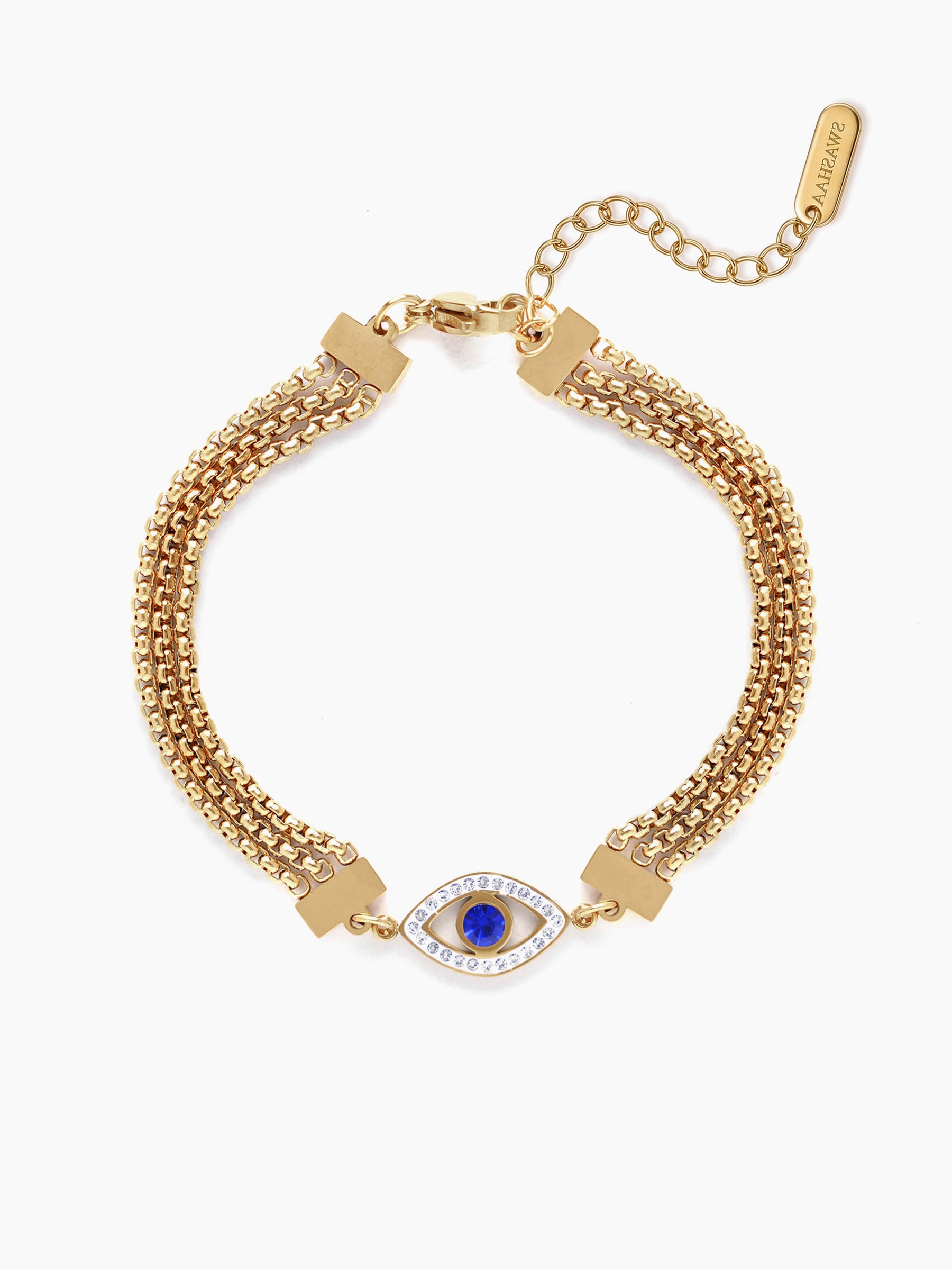 Trinity Eye 18K Gold Plated Rakhi
