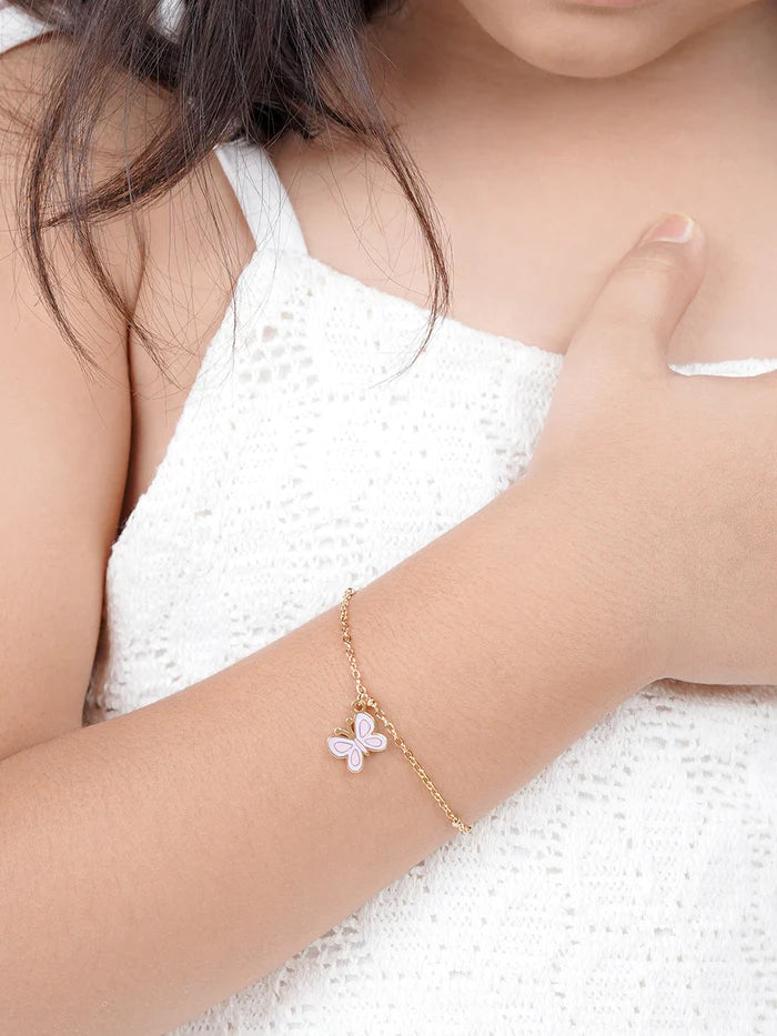 Twinkle Butterfly 18K Gold Plated Kid's Bracelet