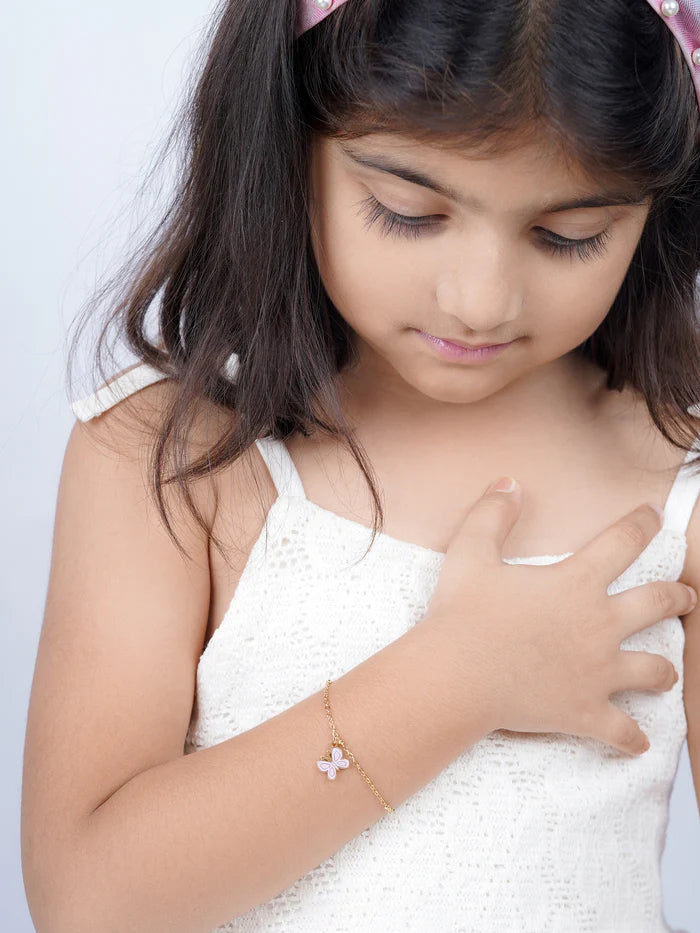 Twinkle Butterfly 18K Gold Plated Kid's Bracelet
