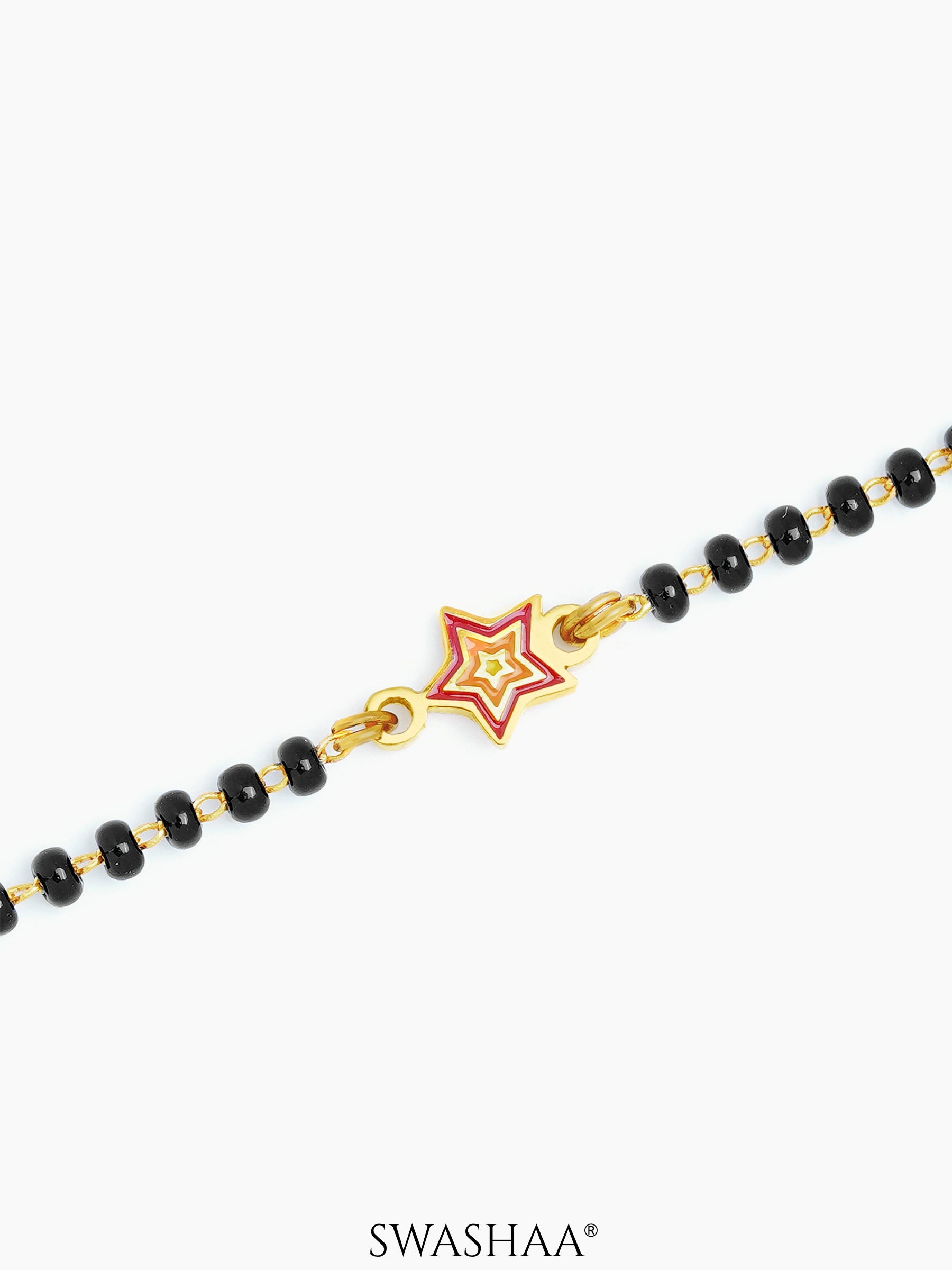 Twinkling Star Charm 18K Gold Plated Kid's Nazariya Bracelet