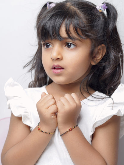 Twinkling Star Charm 18K Gold Plated Kid's Nazariya Bracelet
