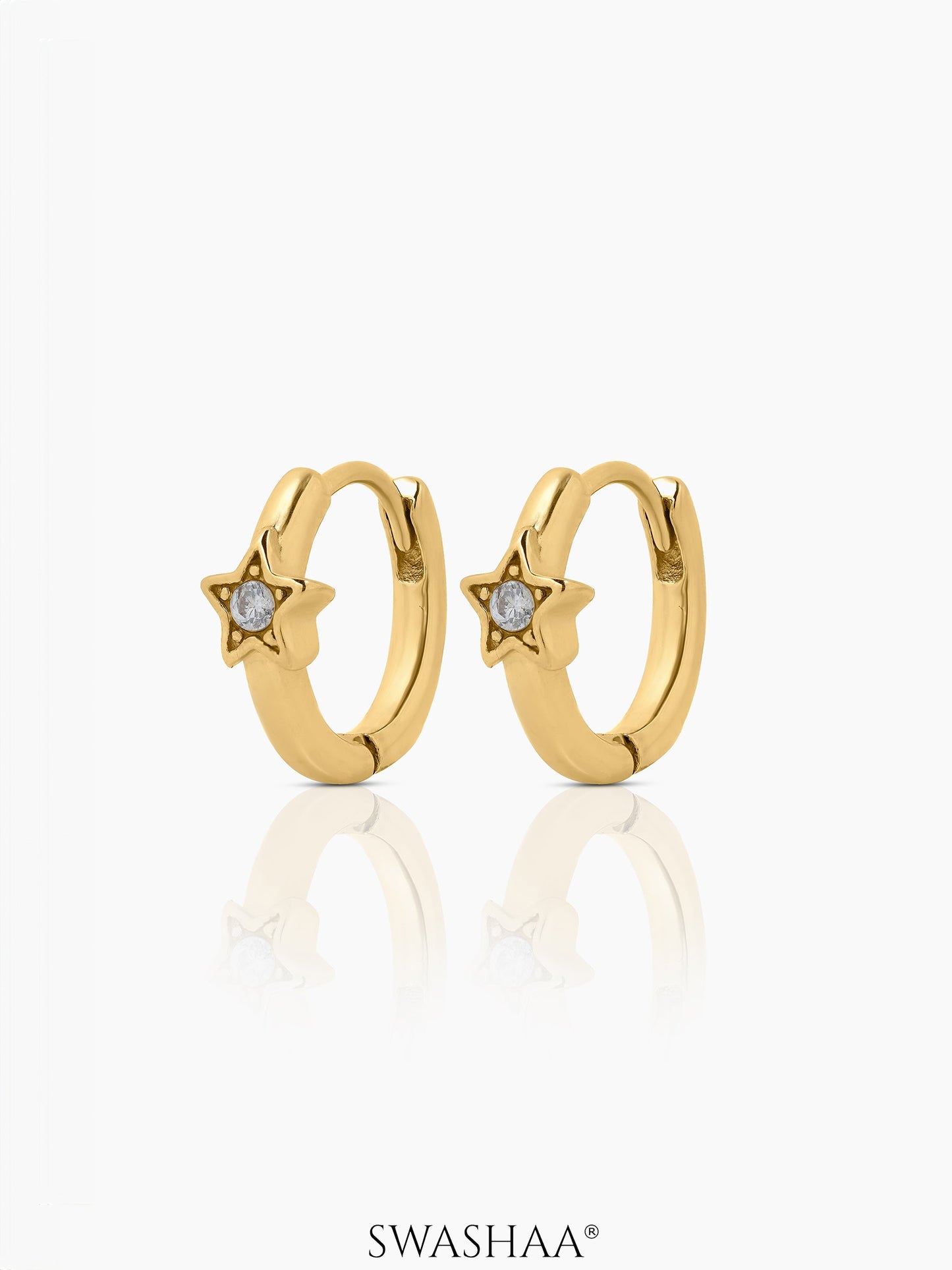 Twinkly Star Kid's Hoop Earrings