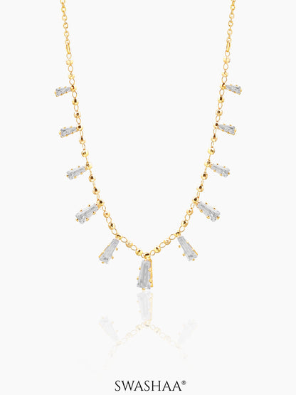 Tyla Studded Bar 18K Gold Plated Choker Gold