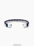 Unan Men's Rope Bracelet Blue - Red Medium