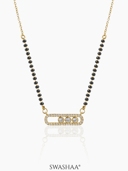 Urmi Bar Frame Mangalsutra 14K Gold Plated