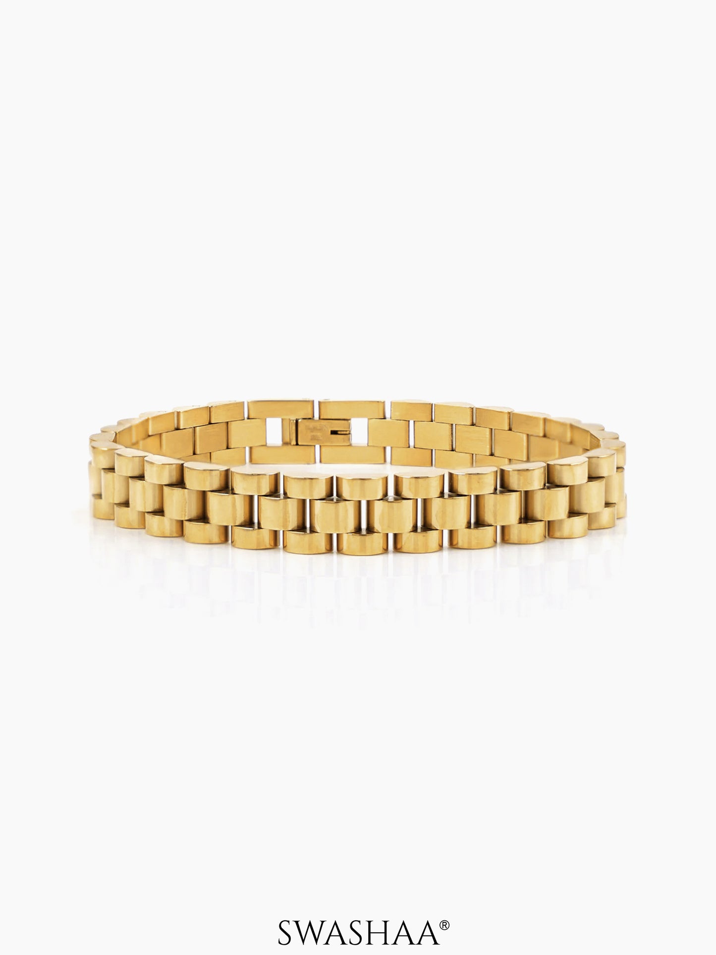 Valdez Women's Watch Belt Bracelet 18K Gold Plated 8 MM