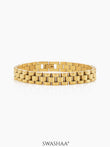 Valdez Women's Watch Belt Bracelet 18K Gold Plated 8 MM