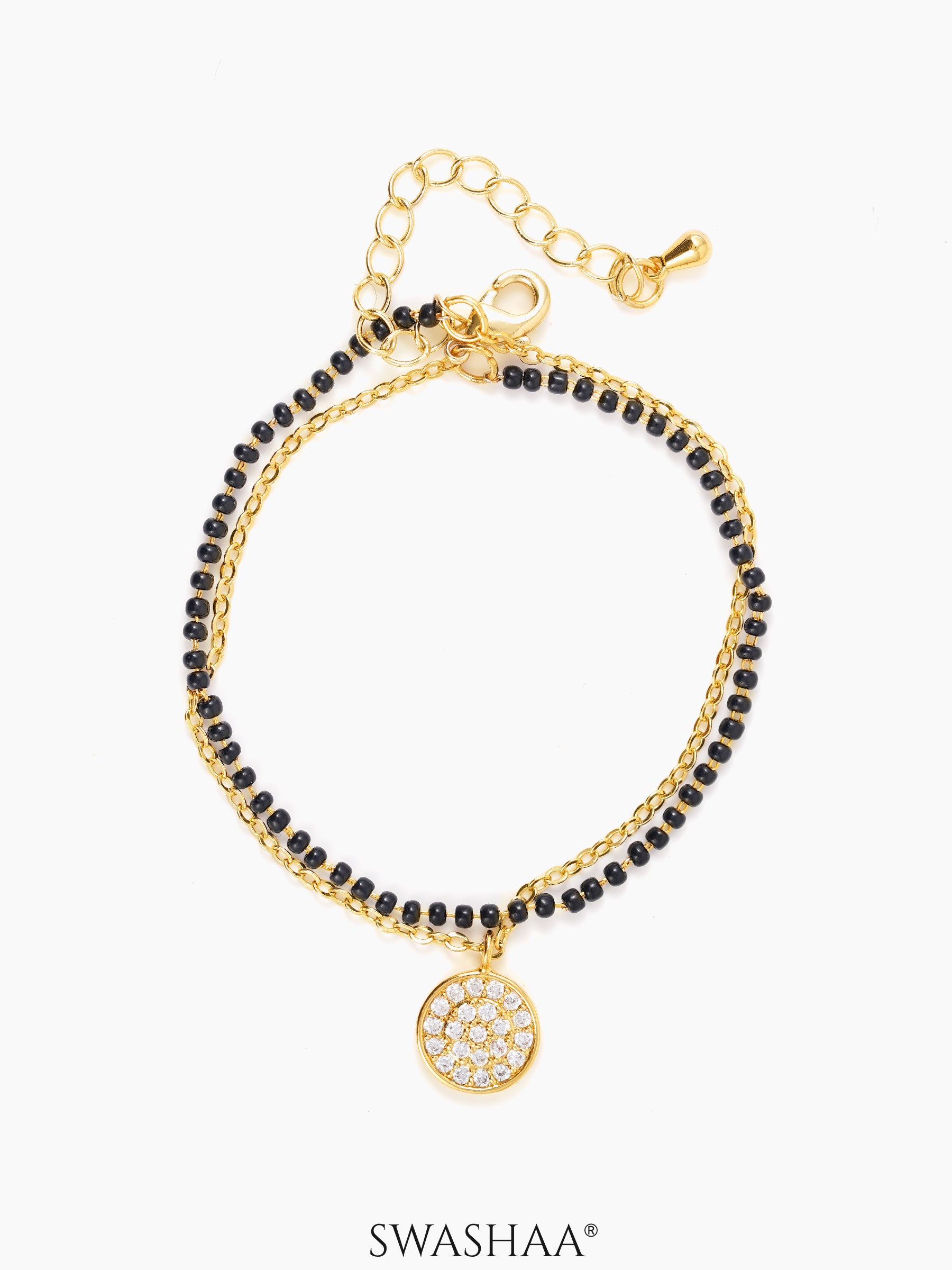 Vanya Layered 14K Gold Plated Mangalsutra Bracelet Gold