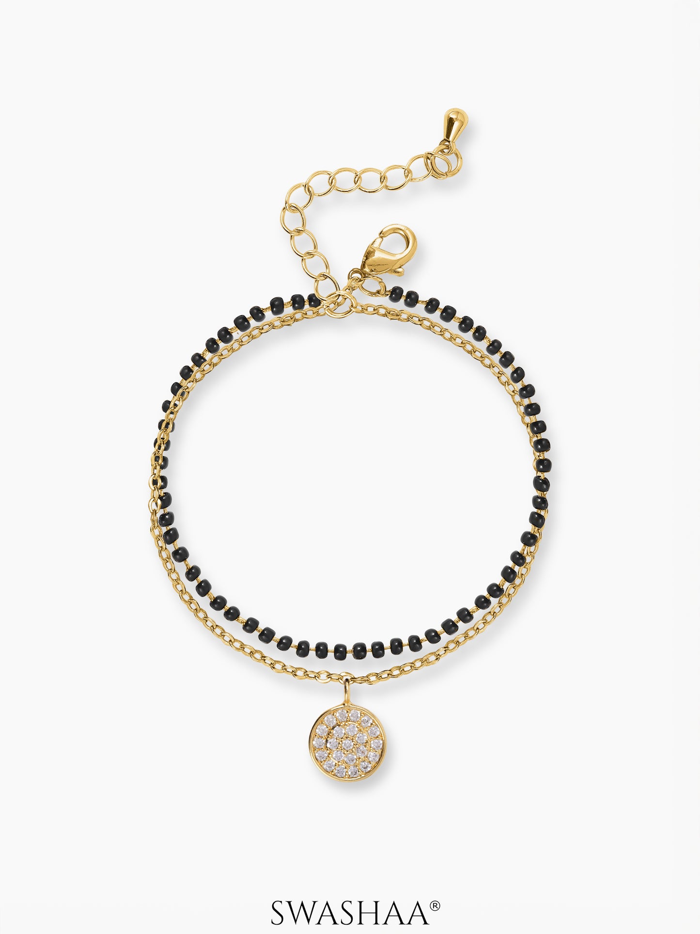 Vanya Layered 14K Gold Plated Mangalsutra Bracelet Gold