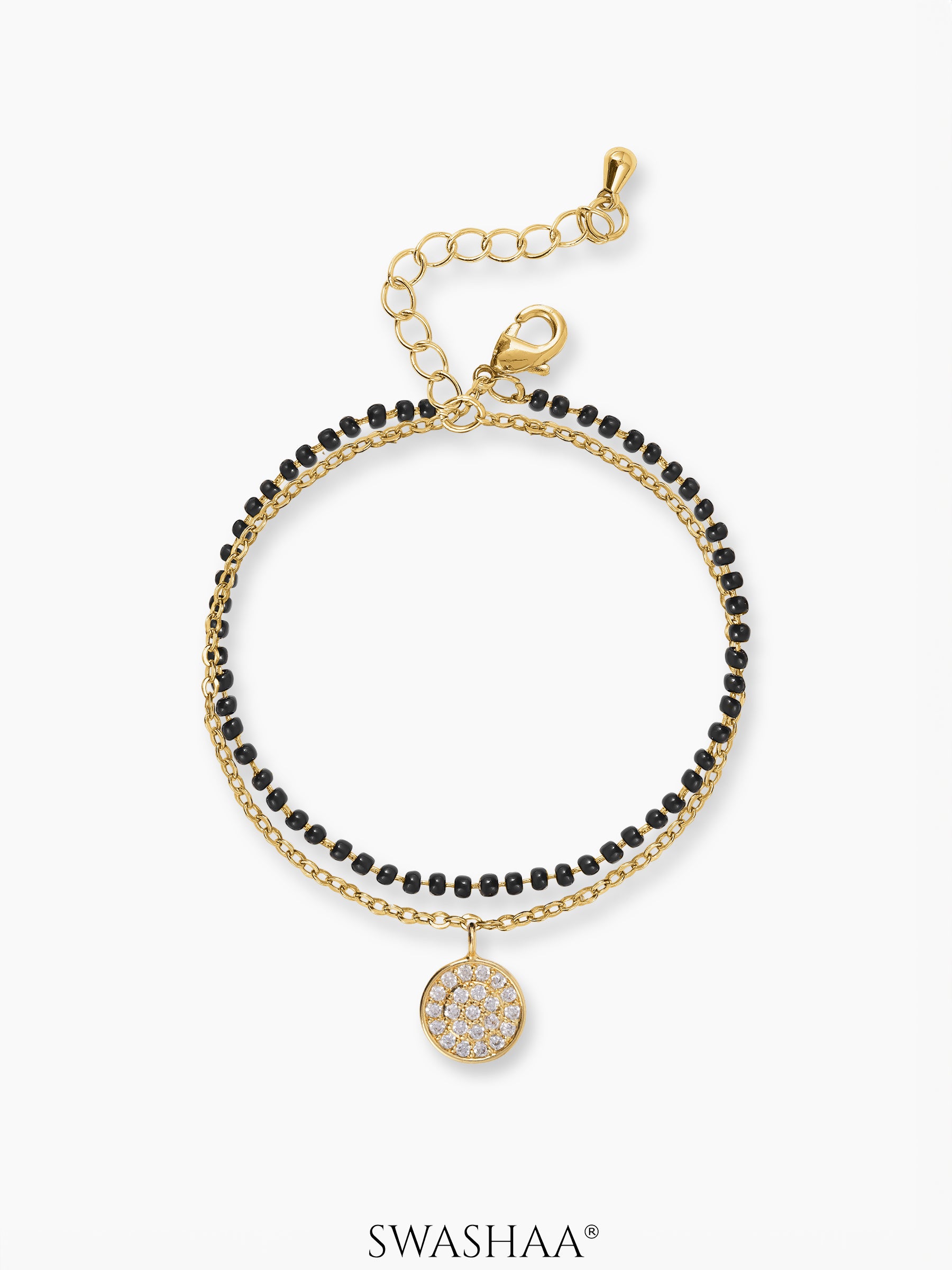 Vanya Layered 14K Gold Plated Mangalsutra Bracelet Gold