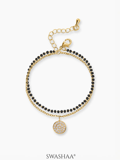 Vanya Layered 14K Gold Plated Mangalsutra Bracelet Gold