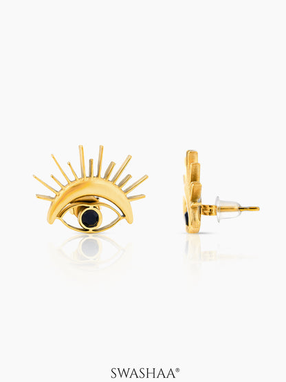 Varra Eye 18K Gold Plated Earrings Gold