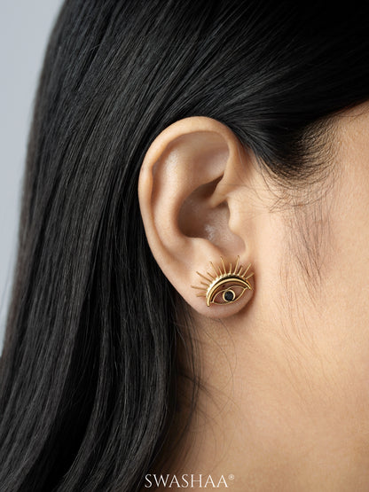 Varra Eye 18K Gold Plated Earrings