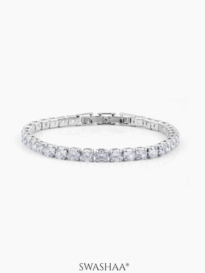 Orion Diamond Men's Bracelet Silver 4MM