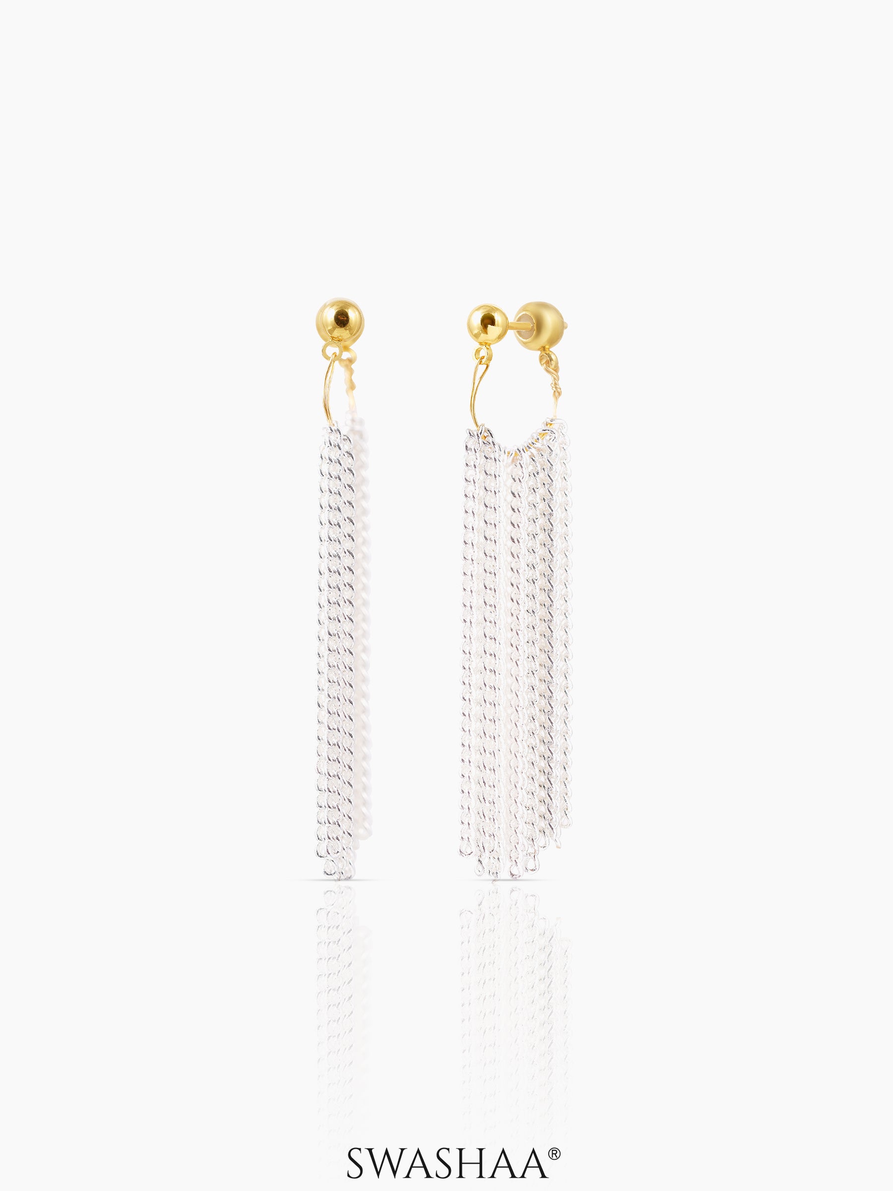 Venus Chain 18K Gold Plated Hoop Earrings Gold