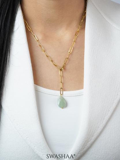Verdure Drop 18K Gold Plated Necklace