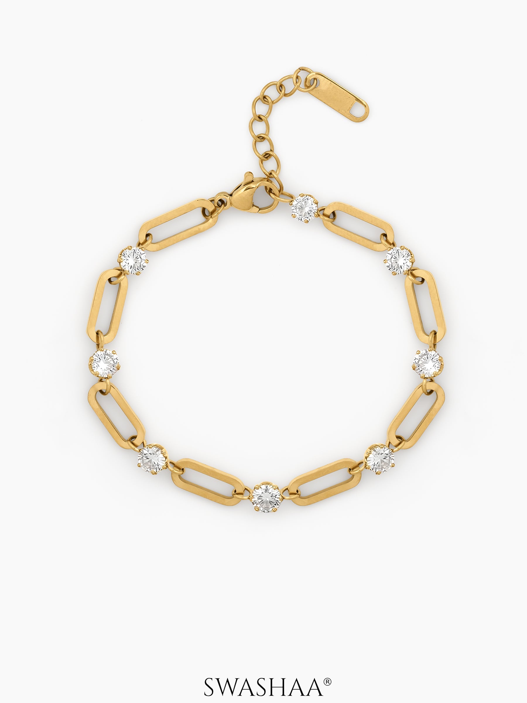 Virella Diamond Link Bracelet 18K Gold Plated