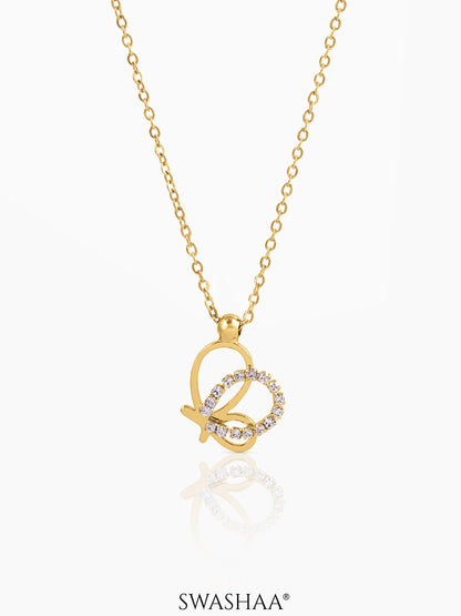Volar Butterfly Necklace 18K Gold Plated