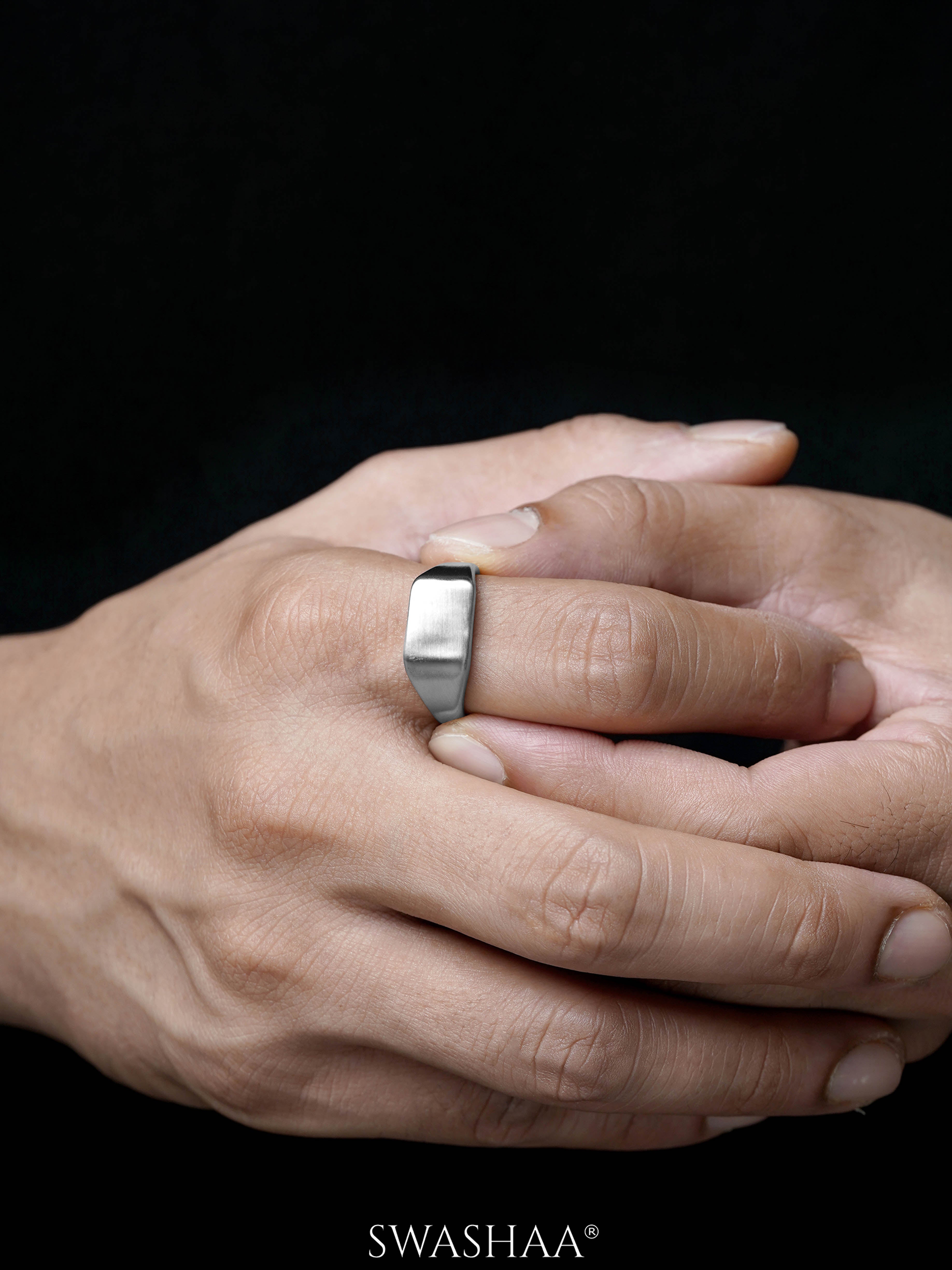 Vorn Matte Signet Men's Ring