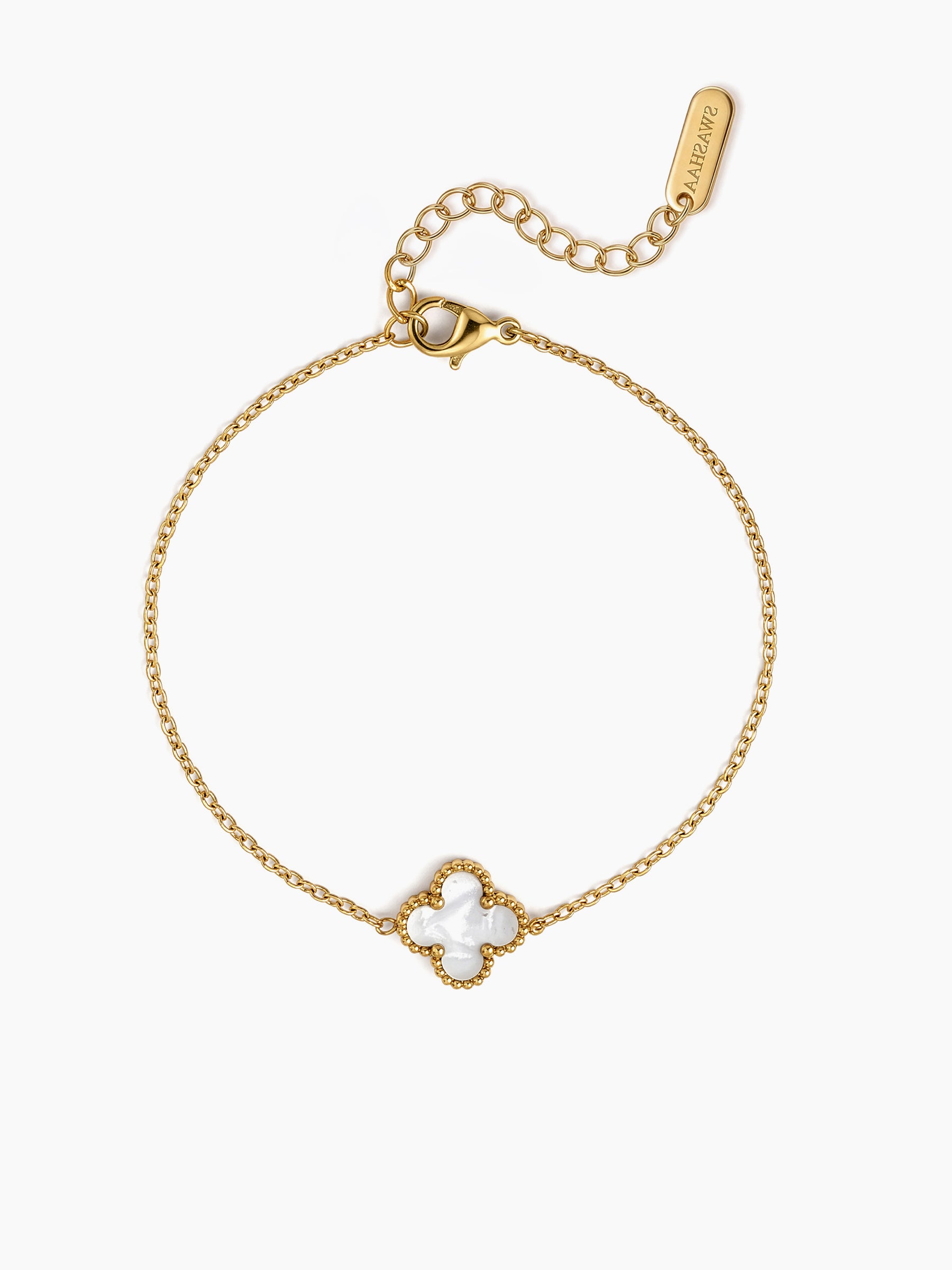Vyom Clover 18K Gold Plated Rakhi Gold