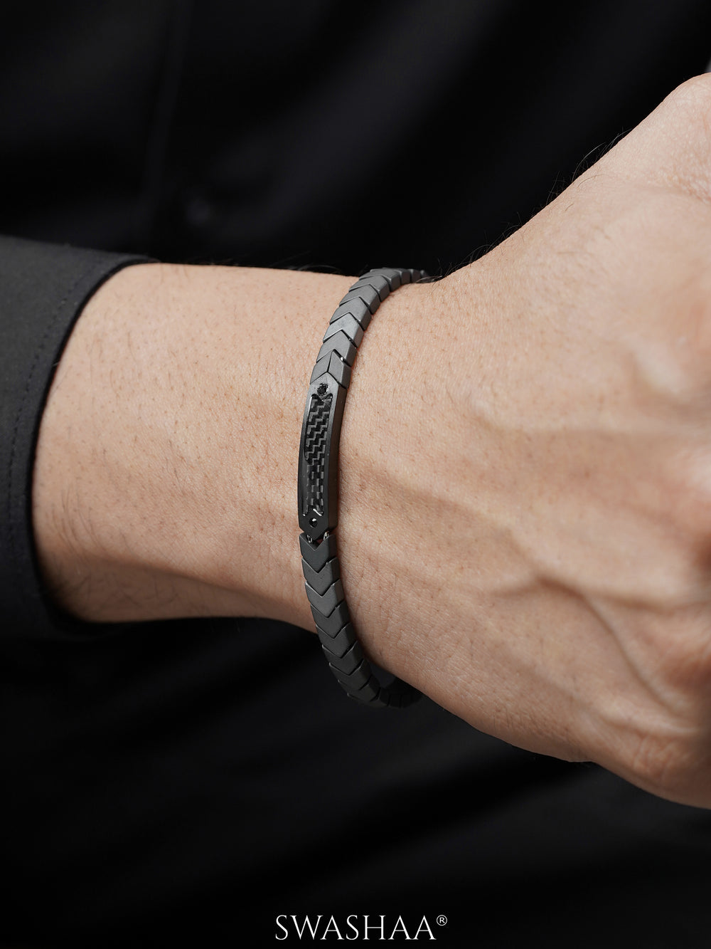 Warsaw Black Men's Bracelet