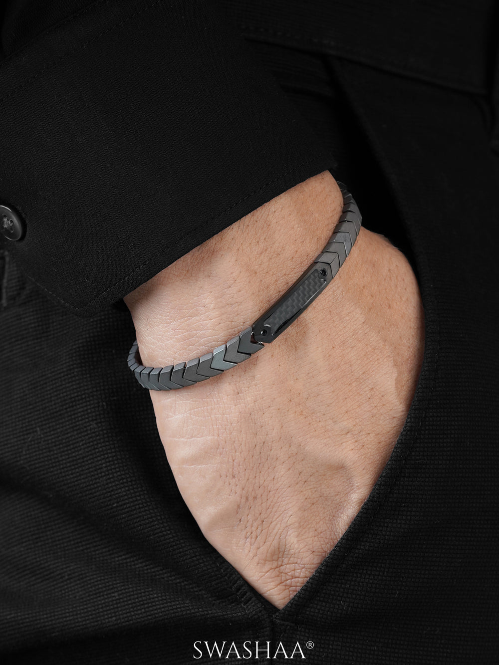 Warsaw Black Men's Bracelet