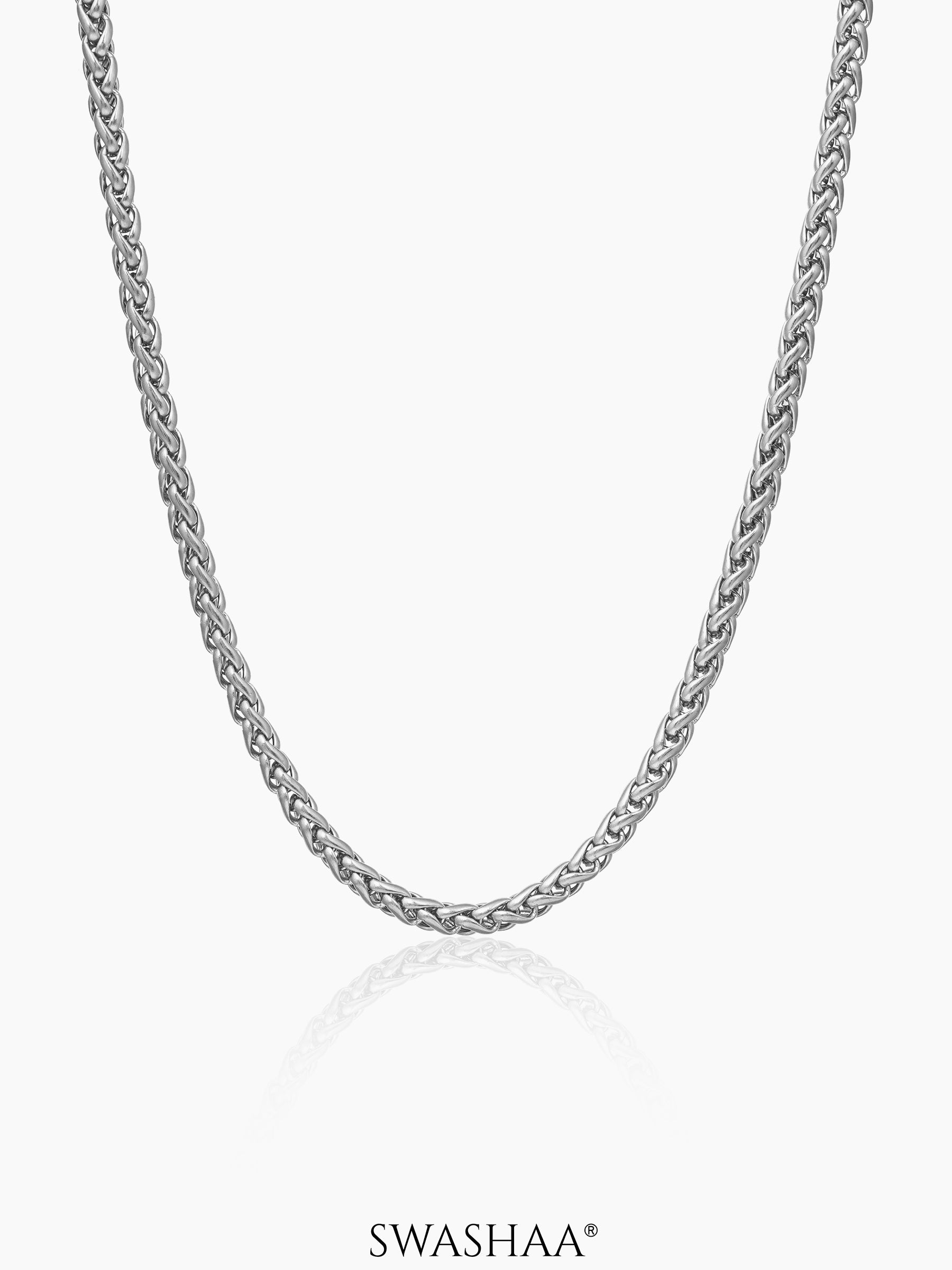 Wheat Men's Chain Silver