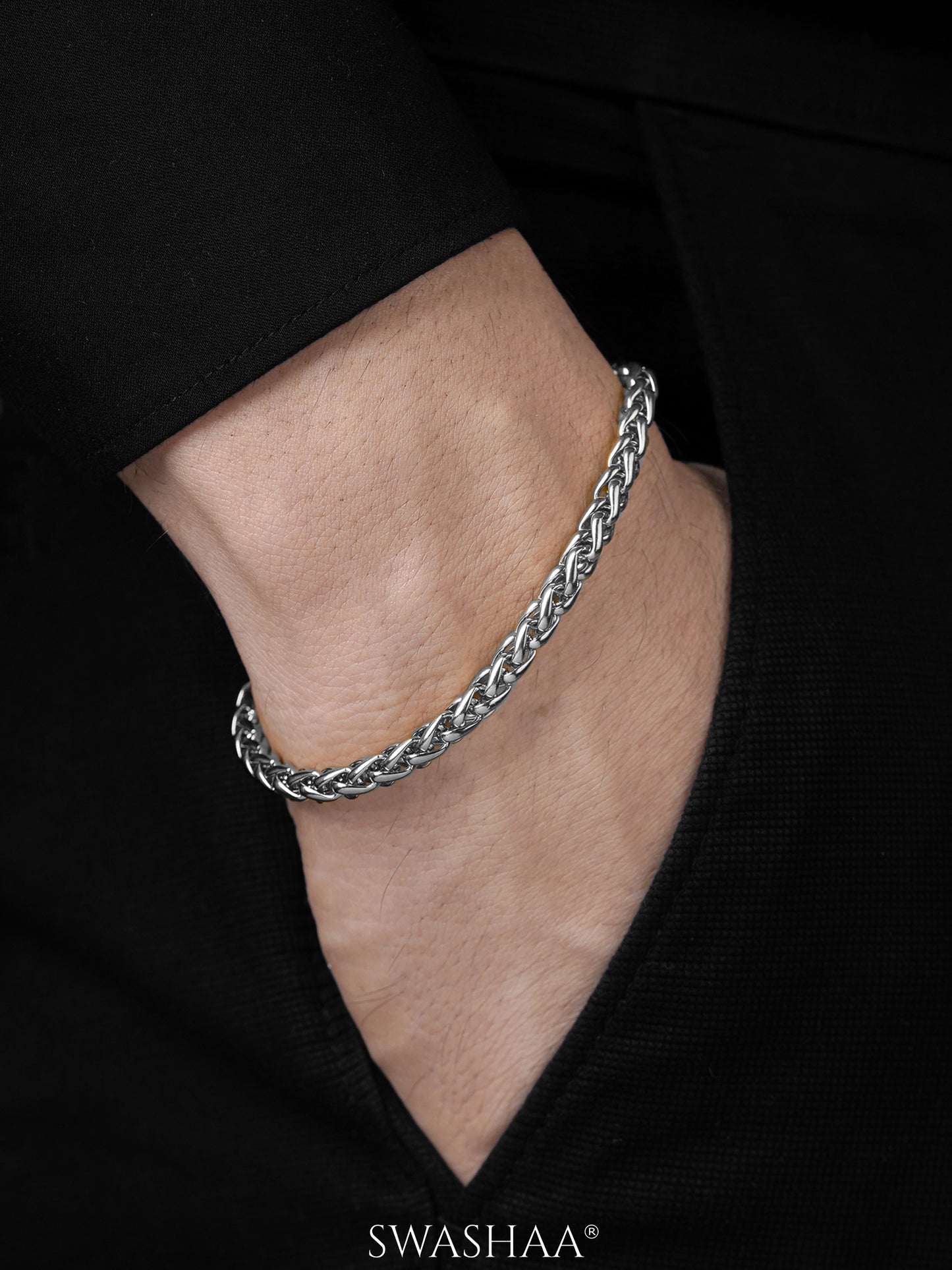 Wheat Chain 5 MM Men's Bracelet