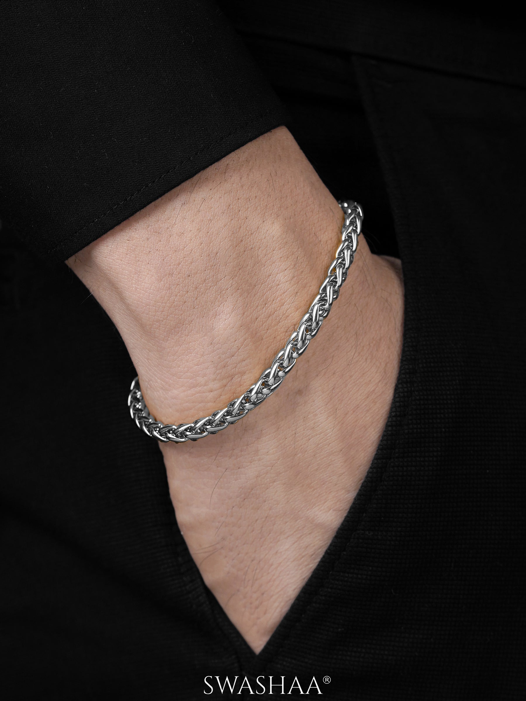 Wheat Chain 5 MM Men's Bracelet