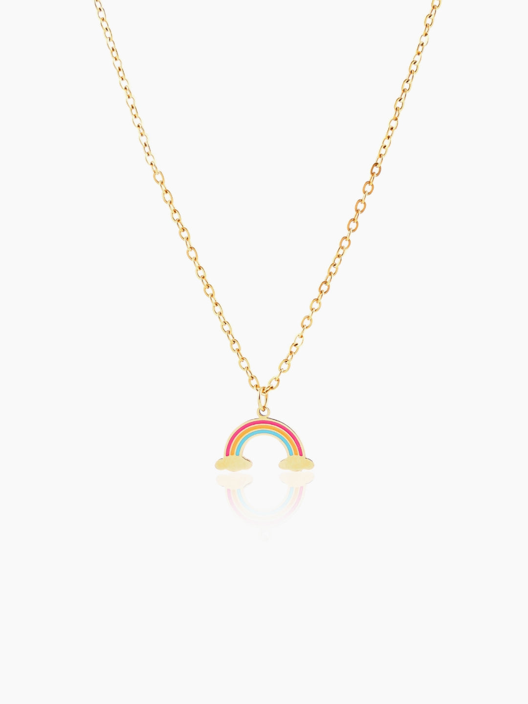 Wow Rainbow 18K Gold Plated Kid's Pendant Necklace Gold