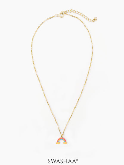 Wow Rainbow 18K Gold Plated Kid's Pendant Necklace