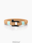 Xyler Lagoon Edge Men's Rope Bracelet Tan Orange